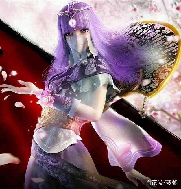 秦时明月独家高清壁纸—少司命，阴阳家！紫发长筒丝袜清纯小萝莉_百科TA说