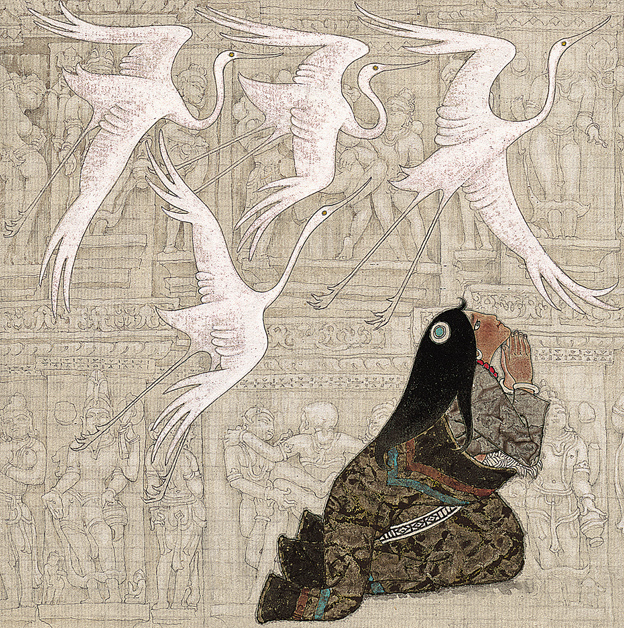  p>《帮锦梅朵之六》是1982年韩书力等创作的一幅画作. /p>