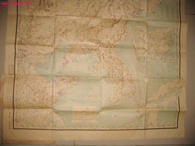 年日俄战争爆发后第15天,日本国印刷发行的《战时必携·最新满韩地图