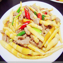 竹笋炒肉片