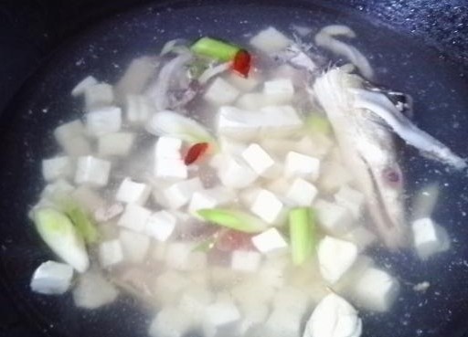鳗鱼头豆腐汤