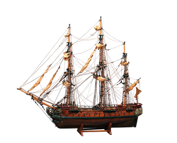木三桅战船模型
