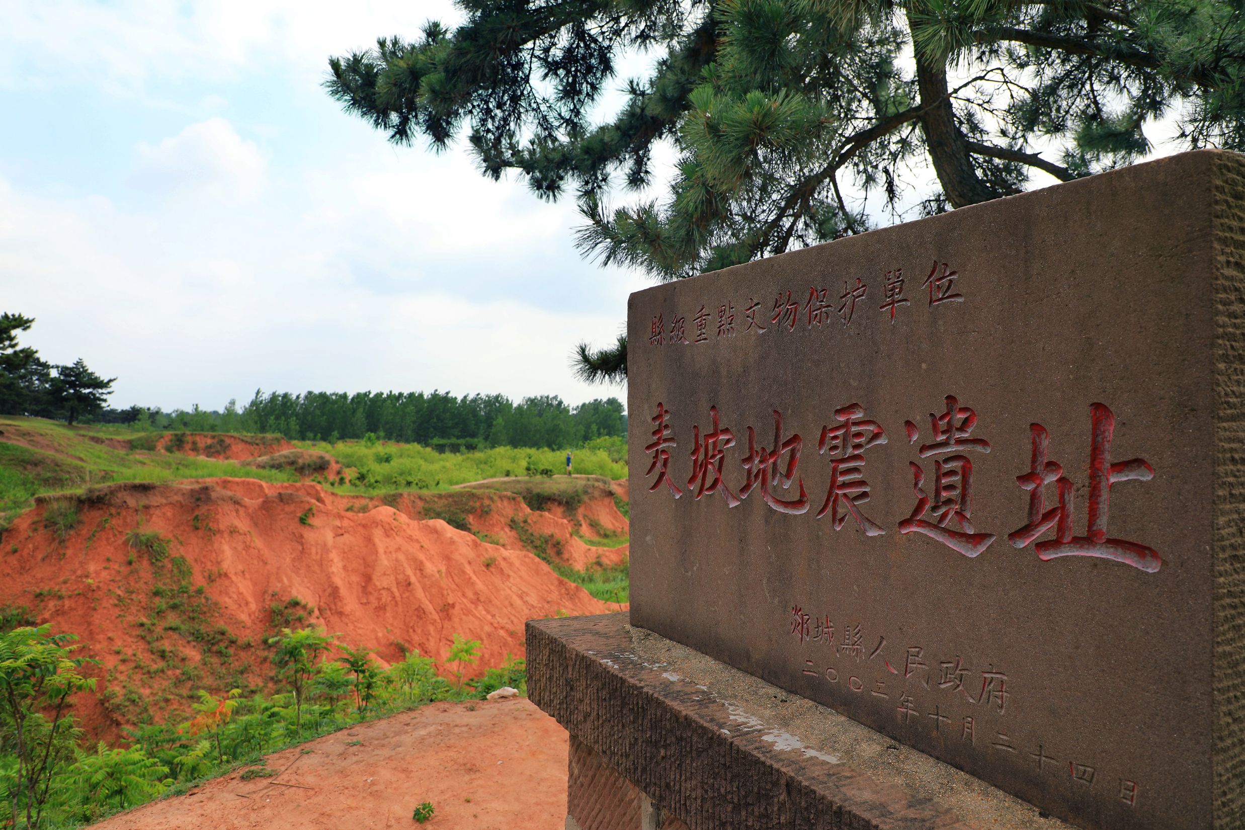 郯城麦坡地震活断层遗址