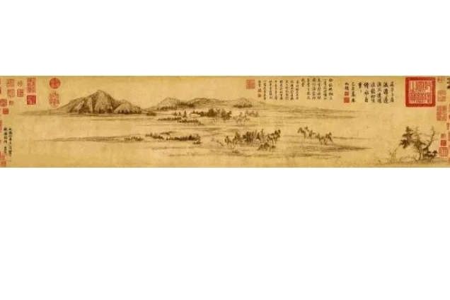 赵孟頫水村图卷