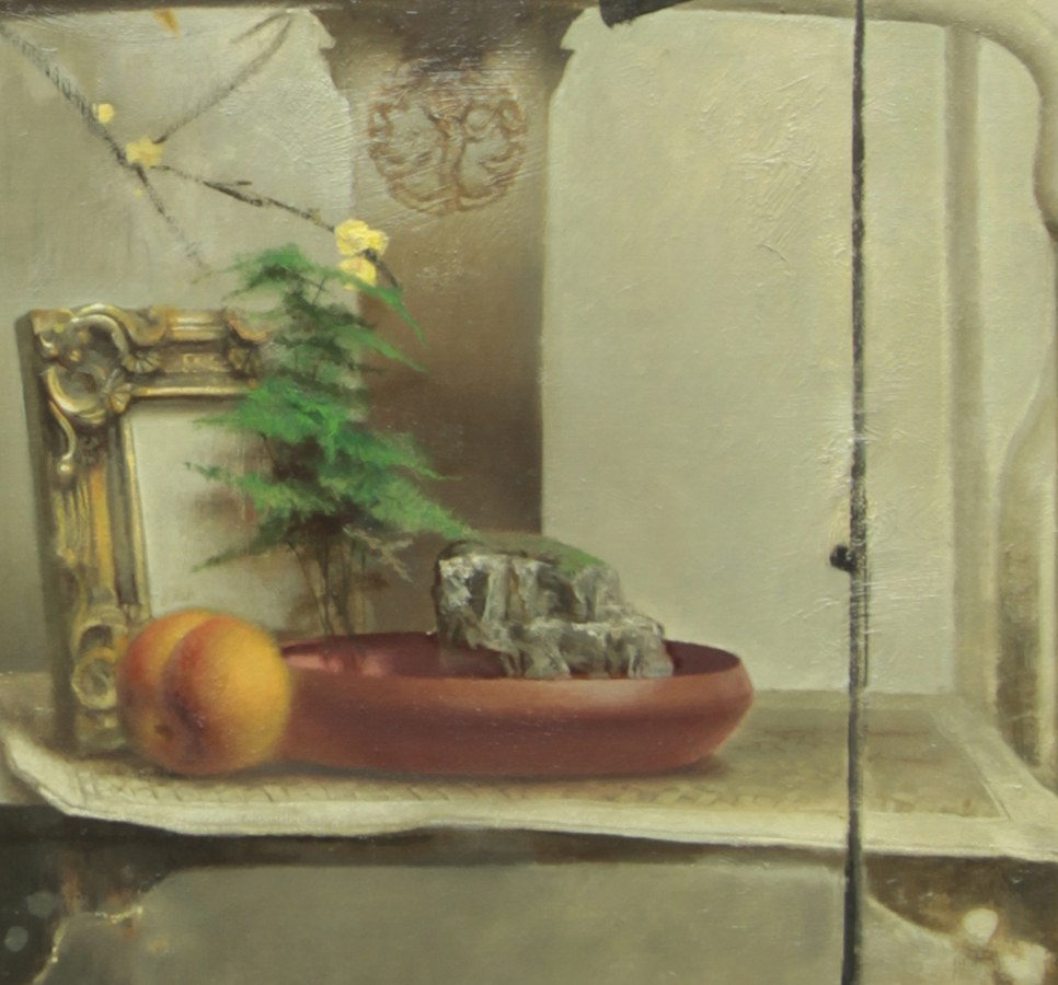  p>《遗失的乐章》为赵青创作于2020年疫情期间的一件油画作品,作者