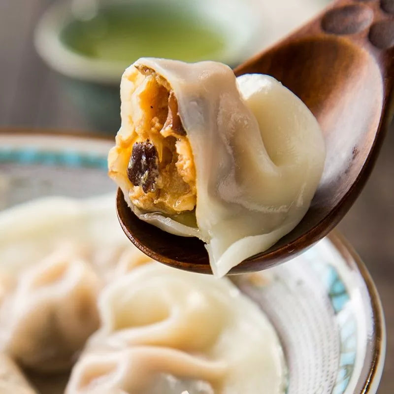 南瓜猪肉香菇水饺