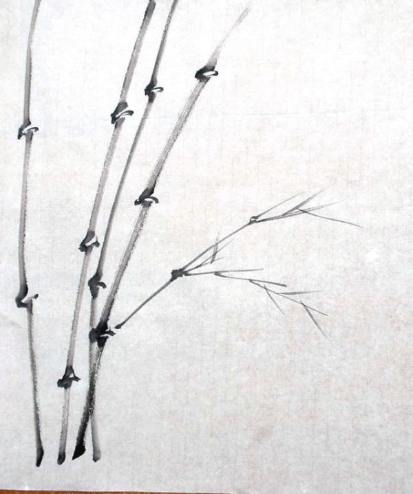 水墨画竹——画竹枝法、画杆法_百科TA说