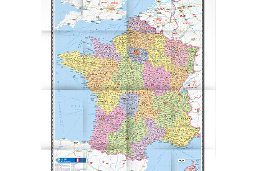 世界热点国家地图·法国(1:1350000)