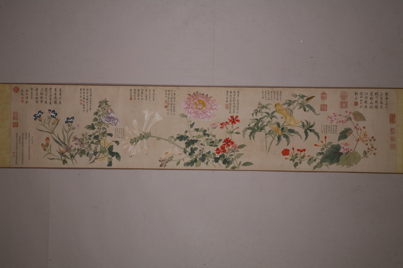 清钱维城九秋图卷