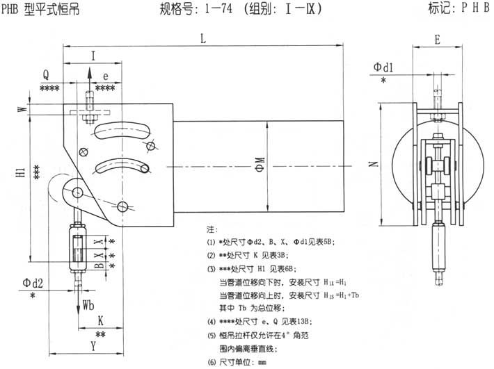  p>恒力弹簧支吊架(以下简称恒吊)根据力矩平衡原理设计.