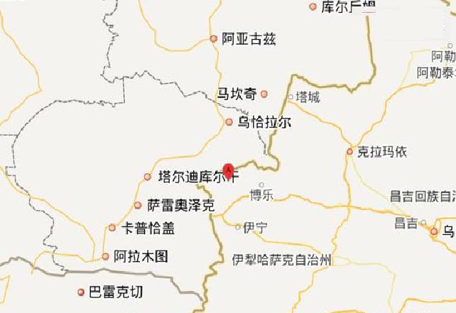 8·25新疆温泉县地震
