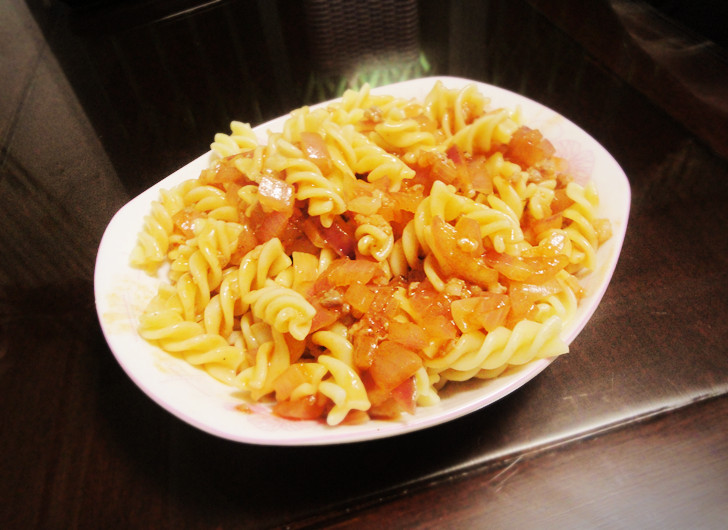 肉酱螺旋通心粉