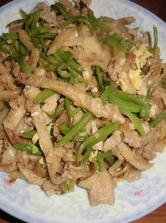 西红柿豆角炒饼