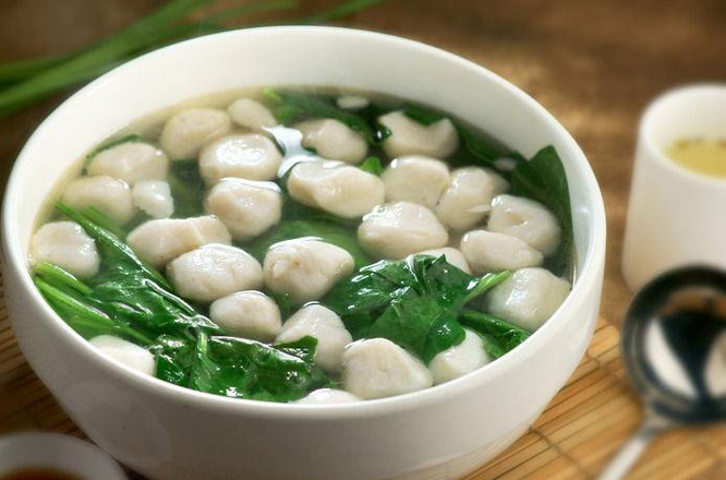 鱼丸菠菜汤
