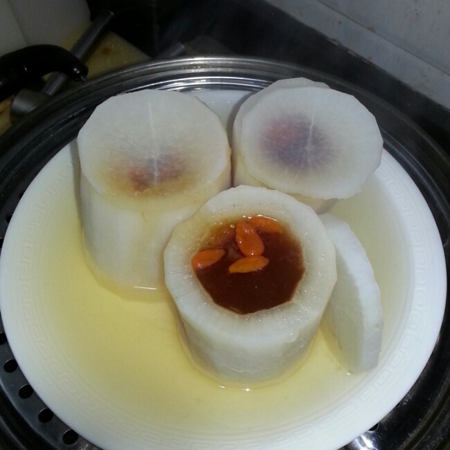 清肺白萝卜炖蜂蜜
