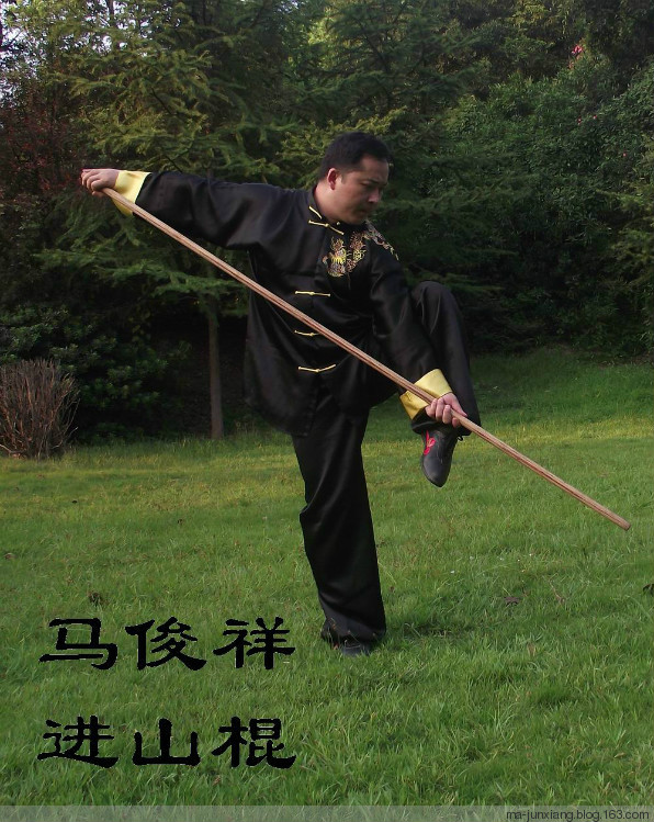  p>进山棍是流传在甘肃等地的优秀棍术套路.