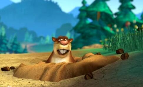 lemmaid="19315267">熊出没 /a>》系列的配角之一,是森林里的一只地鼠