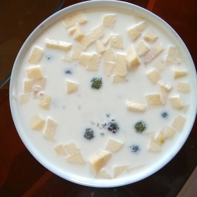 葡萄苹果西米露