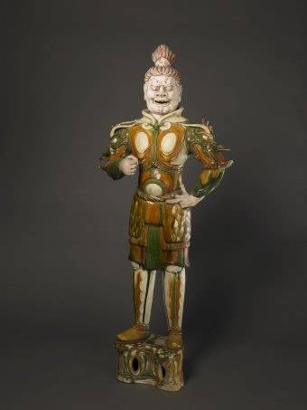 唐三彩武士俑（唐代随葬陶俑）_百度百科