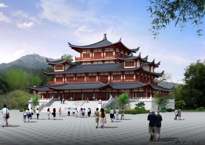 安陆李白纪念馆设计方案效果图