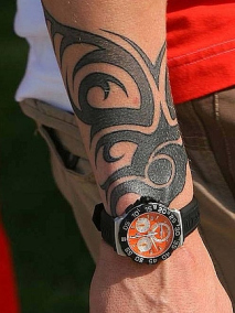 莱科宁纹身特写