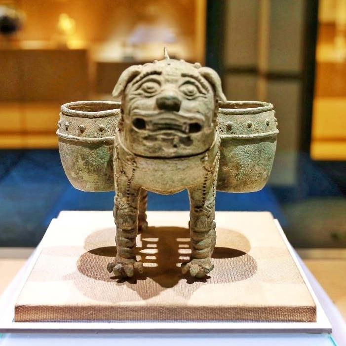 明青铜麒麟温酒器_百度百科
