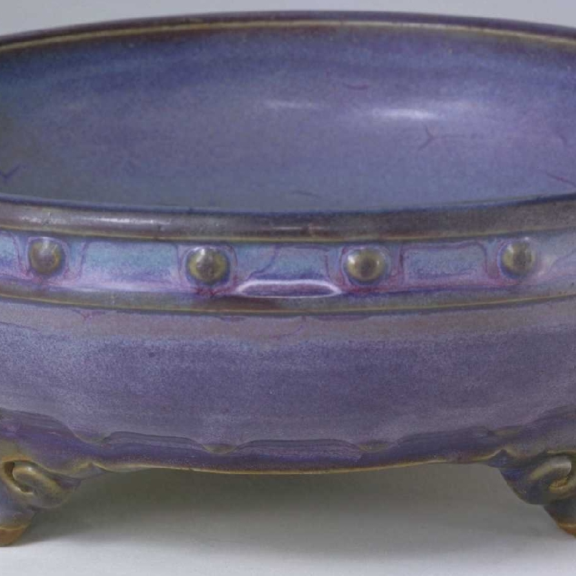 宋钧窑鼓钉三足洗_百度百科