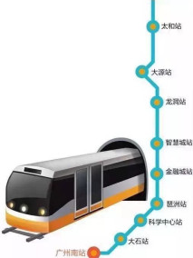 广佛环线(广州段)线路图