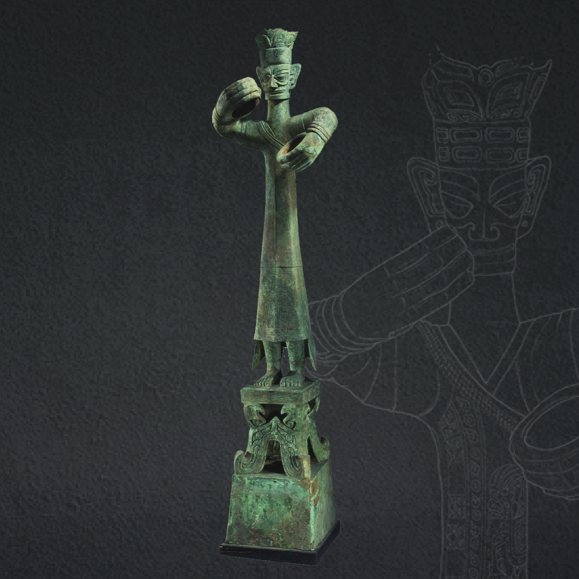 商青铜立人像_百度百科