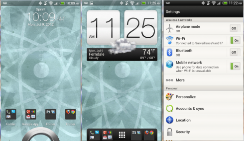 HTC的 Android Sense UI