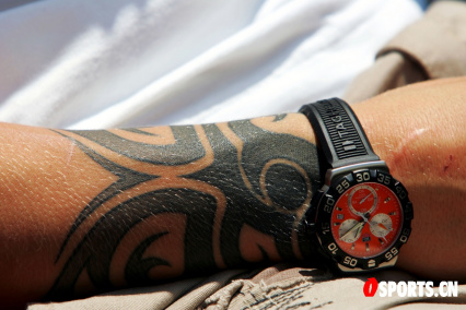 莱科宁纹身特写