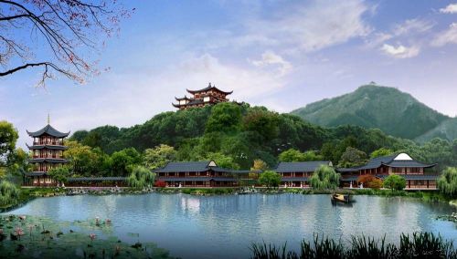 安陆李白纪念馆设计方案效果图