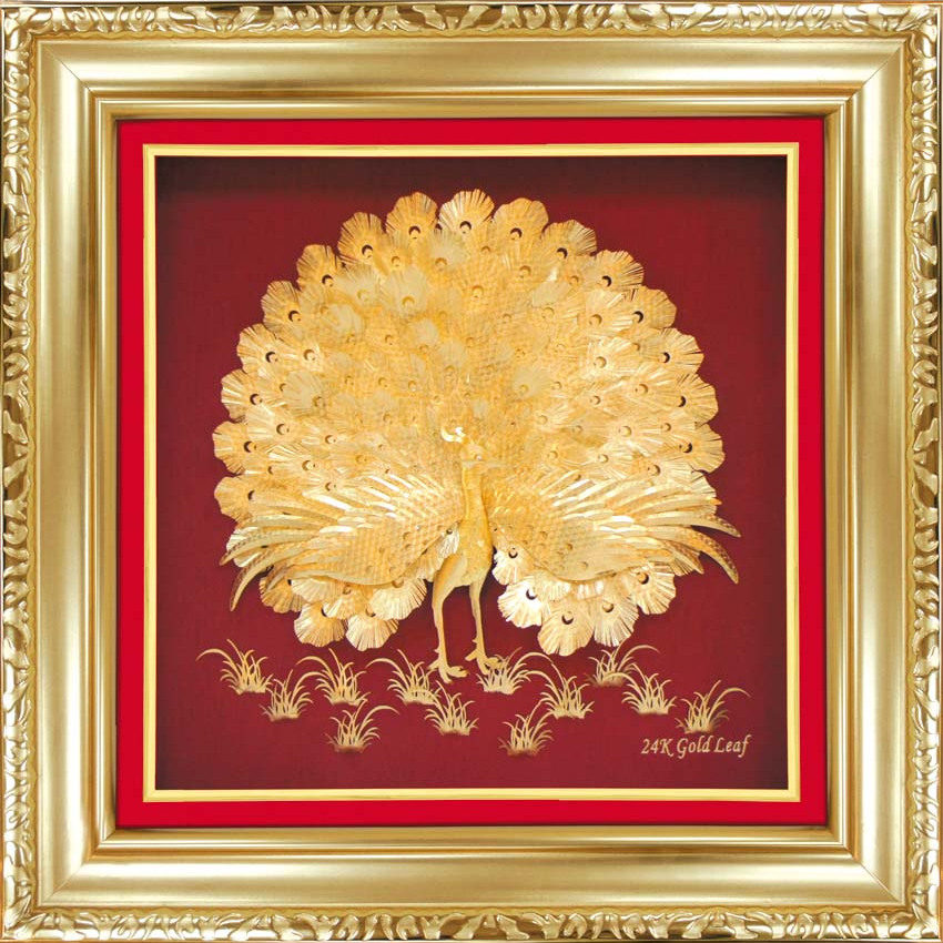 立体金箔画