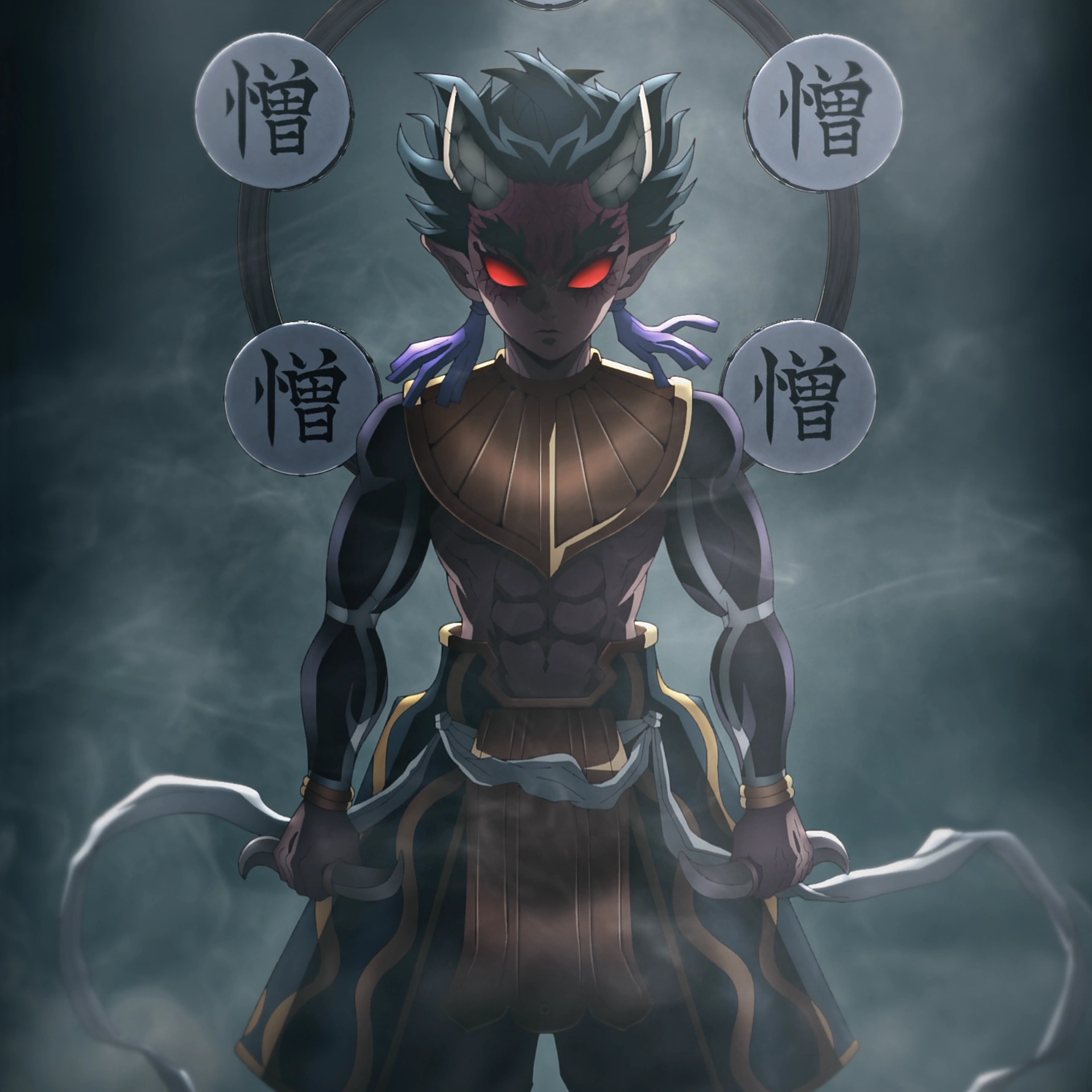 鬼滅の刃][上弦の肆:憎珀天]憎珀天vsゾロ