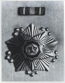 朝鲜民主主义人民共和国授予杨根思的一级国旗勋章