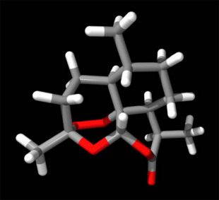青蒿素空间结构示意图